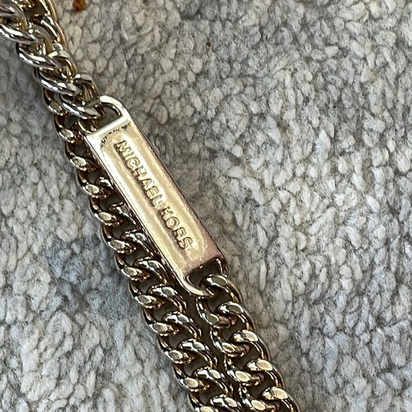 Michael Kors Bellamie Black Leather Cool Embellished Leather Bag Chain Crossbody - Picture 10 of 17